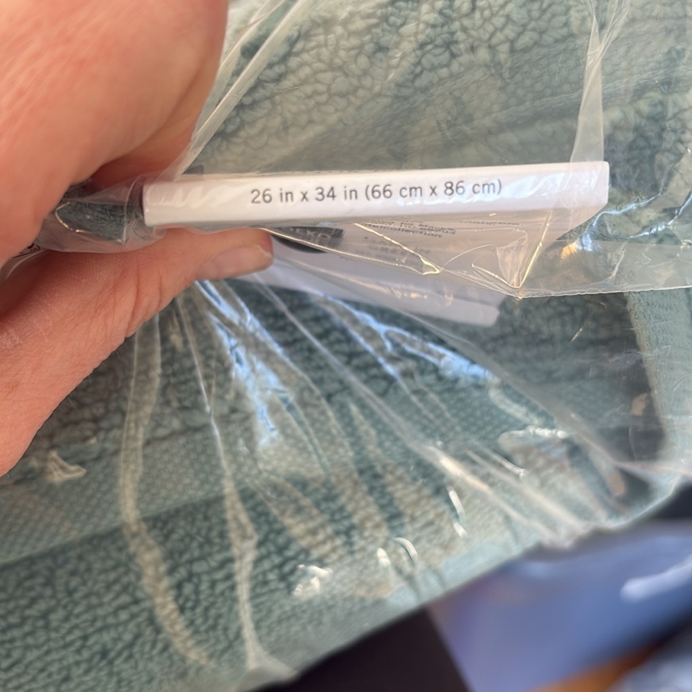 Soft Textured Blue Mat - Picture 4 of 4